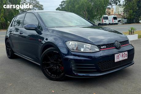 Blue 2013 Volkswagen Golf Hatchback Gti