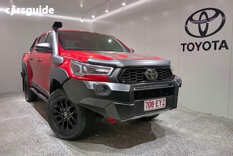 Red 2022 Toyota Hilux Double Cab Pick Up Rugged X (4X4)