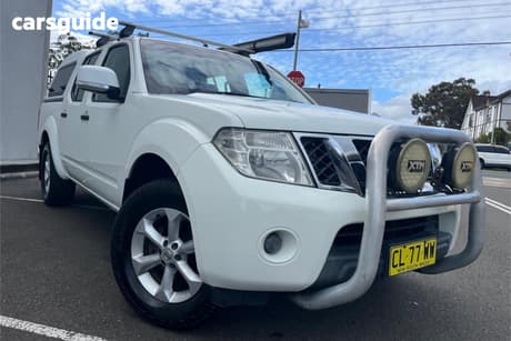 White 2012 Nissan Navara Dual Cab Pick-up St (4X4)