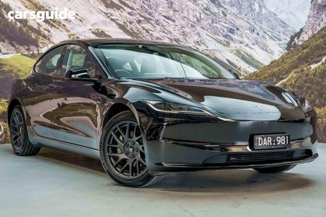Black 2024 Tesla Model 3 Sedan Rear-Wheel Drive