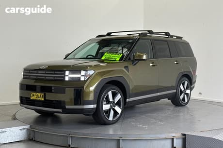 Green 2024 Hyundai Santa FE Wagon Elite Hev (7 Seat)