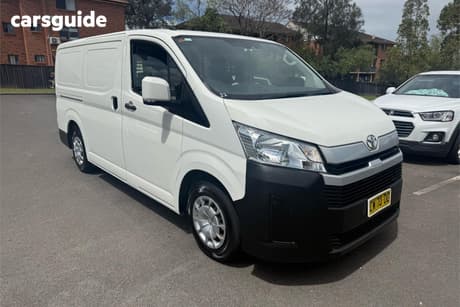White 2019 Toyota HiAce Van Lwb