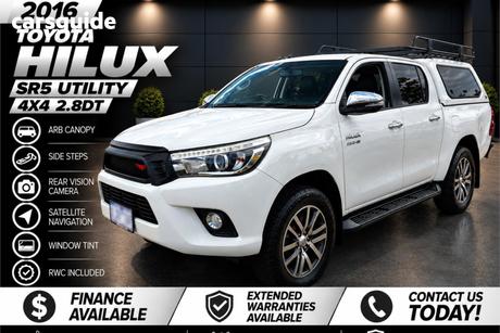 White 2016 Toyota Hilux Dual Cab Utility Sr5 (4X4)