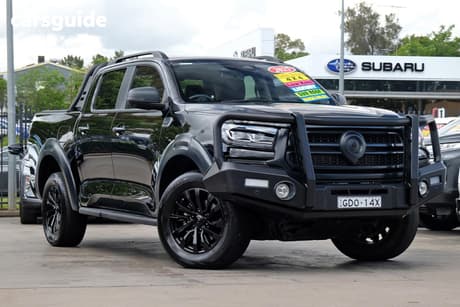 Black 2025 GWM Cannon Dual Cab Utility Vanta (4X4)