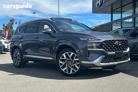 Blue 2023 Hyundai Santa FE Wagon Highlander Crdi (Awd)