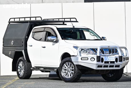 White 2015 Mitsubishi Triton Dual Cab Utility Exceed (4X4)