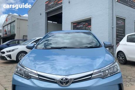 Blue 2017 Toyota Corolla Sedan Ascent