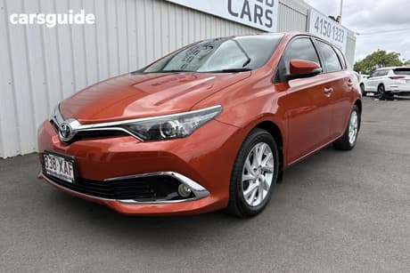 Orange 2016 Toyota Corolla Hatchback Ascent Sport