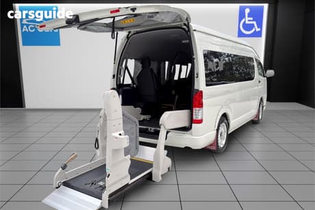 White 2019 Toyota HiAce Bus Commuter
