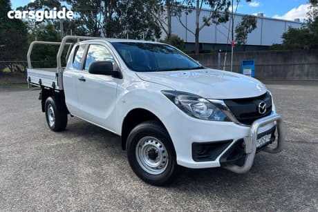 White 2019 Mazda BT-50 Freestyle Cab Chassis Xt (4X2) (5Yr)