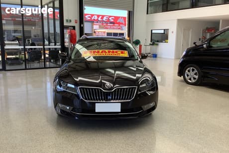 Black 2017 Skoda Superb Wagon 162 Tsi