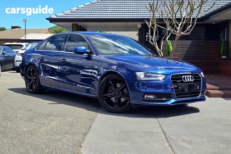 Blue 2014 Audi A4 Sedan 2.0 Tfsi S-Line Quattro