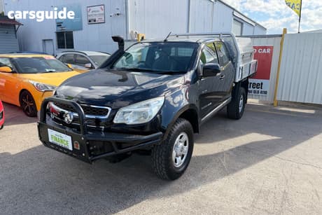 Black 2013 Holden Colorado Space Cab Chassis Lx (4X4)