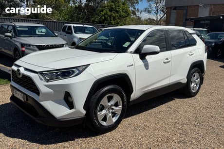 White 2021 Toyota RAV4 Wagon Gx (2Wd) Hybrid