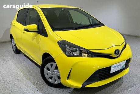 Yellow 2017 Toyota Vitz Hatch F