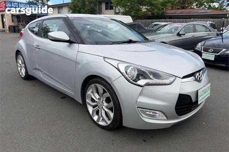 Silver 2012 Hyundai Veloster Coupe +