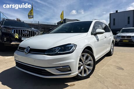 White 2020 Volkswagen Golf Wagon 110 Tsi Highline