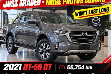 Grey 2021 Mazda BT-50 Dual Cab Pick-up Gt (4X4)