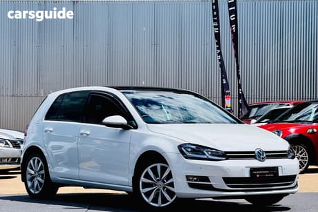 White 2013 Volkswagen Golf Hatchback 103 Tsi Highline