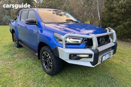 Blue 2024 Toyota Hilux Double Cab Pick Up Sr5 48V (4X4)