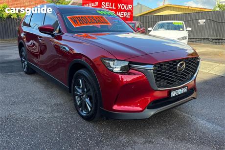 Red 2024 Mazda CX-80 Wagon G40E Pure