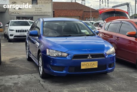 Blue 2010 Mitsubishi Lancer Sedan Activ