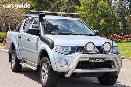 Grey 2013 Mitsubishi Triton Double Cab Utility Gl-R (4X4)