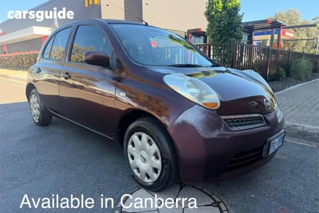 Red 2008 Nissan Micra Hatchback