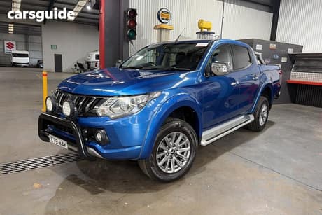 Blue 2017 Mitsubishi Triton Dual Cab Utility Gls (4X4)