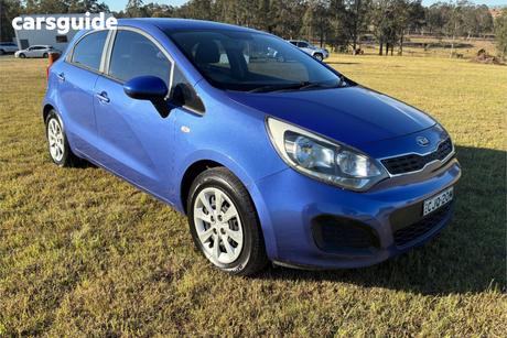 Blue 2012 Kia RIO Hatchback S