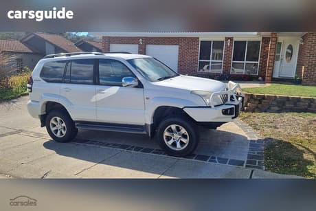 White 2007 Toyota Landcruiser Prado Wagon Vx (4X4)