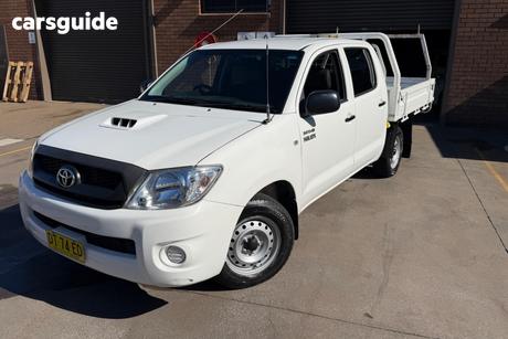 White 2008 Toyota Hilux Ute Tray SR