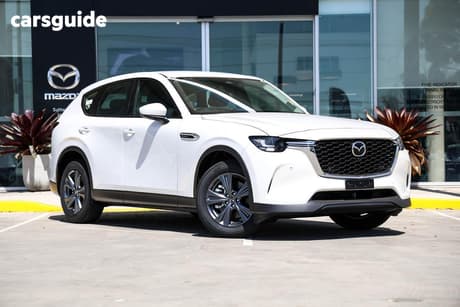 White 2026 Mazda CX-60 Wagon G40E Pure Hybrid