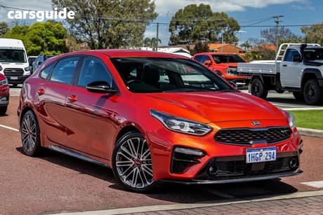 Orange 2020 Kia Cerato Hatchback Gt Safety Pack