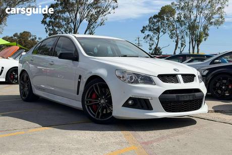 White 2015 HSV Clubsport Sedan