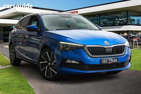 Blue 2020 Skoda Scala Hatchback 110 Tsi Launch Edition