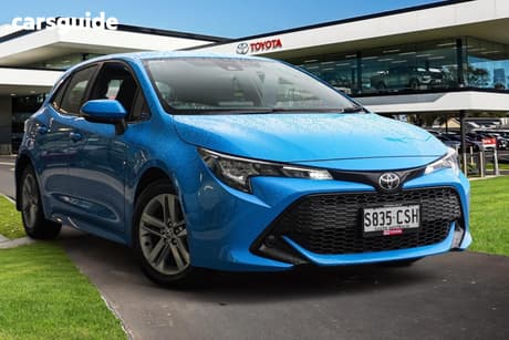 Blue 2022 Toyota Corolla Hatchback Ascent Sport