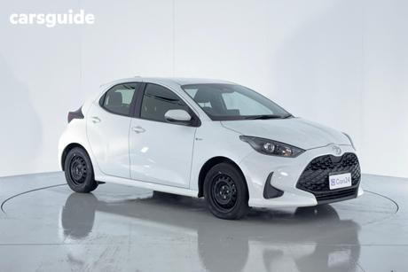 White 2025 Toyota Yaris Hatchback Ascent Sport Hybrid