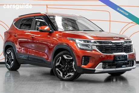 Orange 2023 Kia Seltos Wagon Gt-Line (Awd) (Two-Tone)
