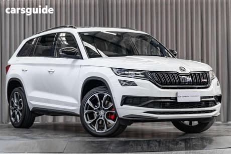 White 2021 Skoda Kodiaq Wagon 176 Tdi Rs (4X4)