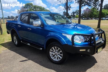 Blue 2016 Mitsubishi Triton Dual Cab Utility Gls (4X4)