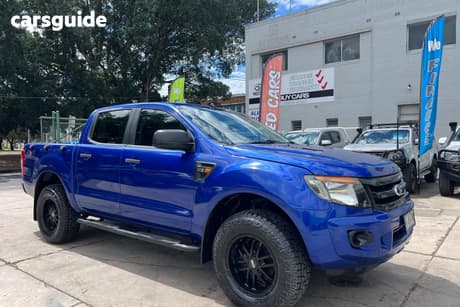 Blue 2013 Ford Ranger Dual Cab Utility Xl 3.2 (4X4)