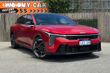 Red 2025 Kia K4 Sedan Gt-Line