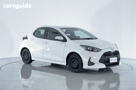 White 2025 Toyota Yaris Hatchback Ascent Sport Hybrid