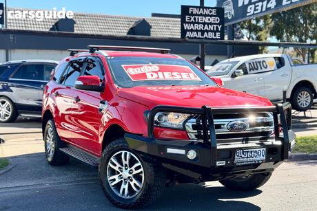 Red 2018 Ford Everest Wagon Trend (4Wd) (5 Yr)