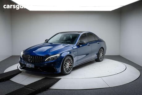 Blue 2016 Mercedes-Benz C63 Sedan S