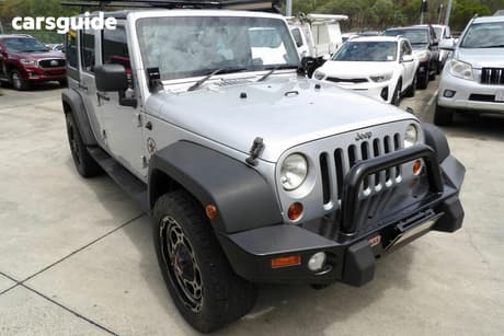 Silver 2010 Jeep Wrangler Hardtop Unlimited Renegade (4X4)