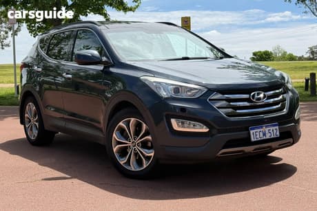 Blue 2012 Hyundai Santa FE Wagon Highlander Crdi (4X4)