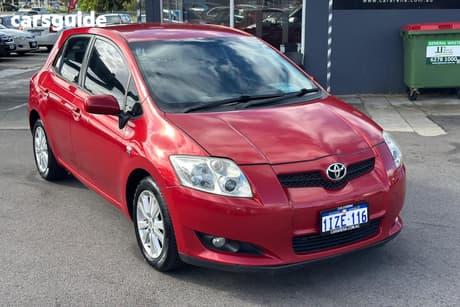 Red 2008 Toyota Corolla Hatchback Levin Zr