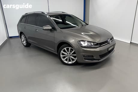 Grey 2016 Volkswagen Golf Wagon 110 Tdi Highline
